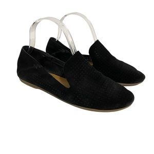 Lucky Brand Womens Soft Suede Perforated Casual Flats